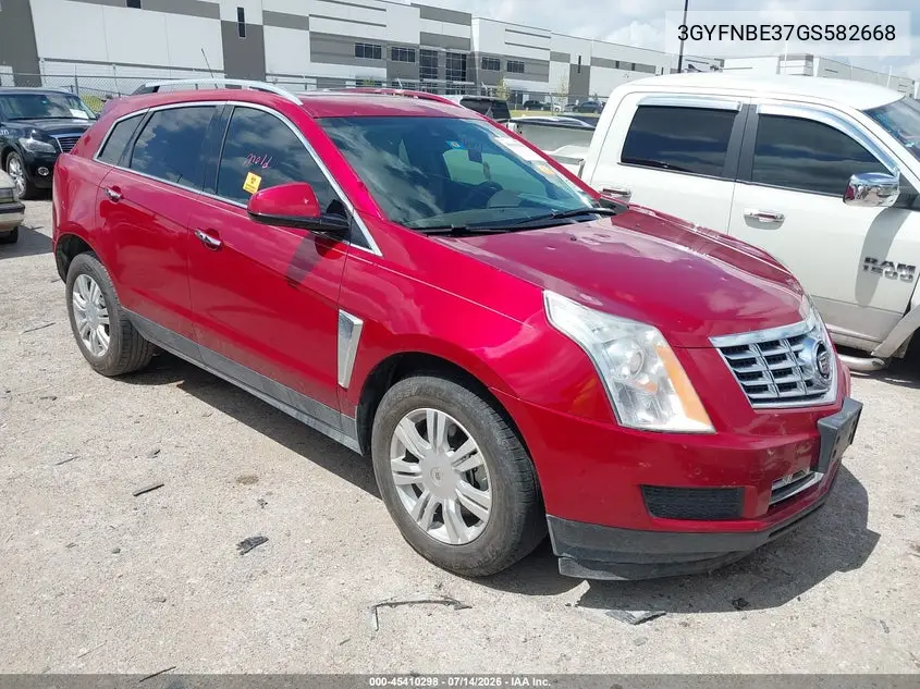 2016 Cadillac Srx Luxury Collection VIN: 3GYFNBE37GS582668 Lot: 45410298