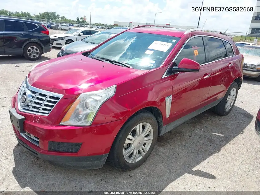2016 Cadillac Srx Luxury Collection VIN: 3GYFNBE37GS582668 Lot: 45410298