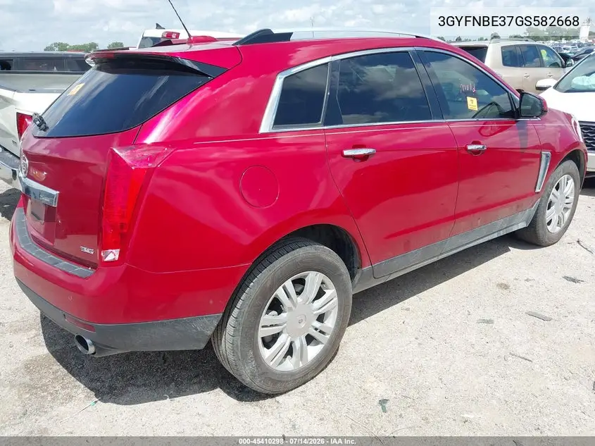 2016 Cadillac Srx Luxury Collection VIN: 3GYFNBE37GS582668 Lot: 45410298