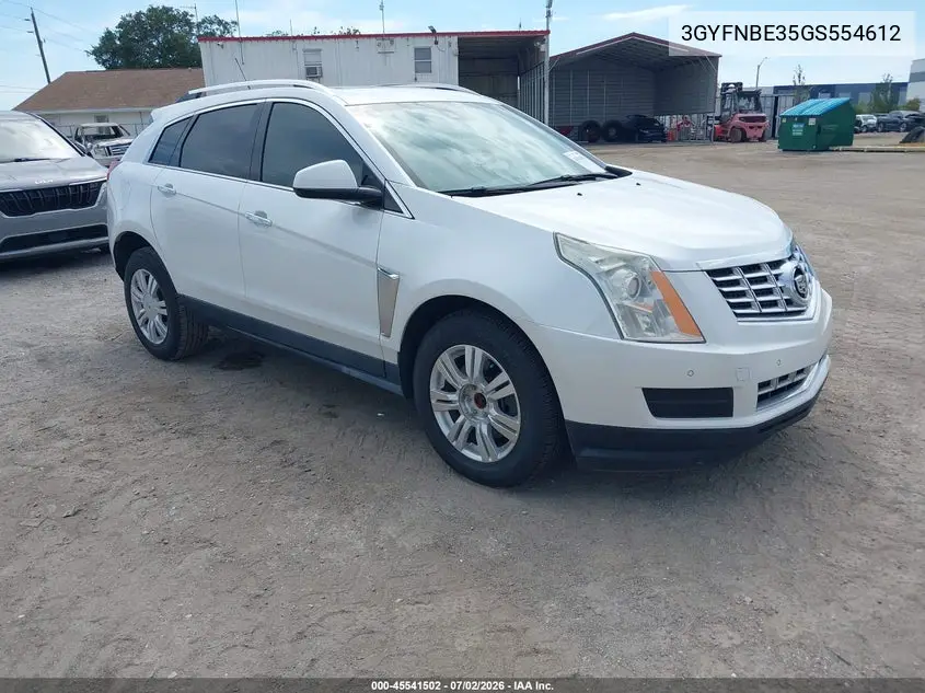2016 Cadillac Srx Luxury Collection VIN: 3GYFNBE35GS554612 Lot: 45541502