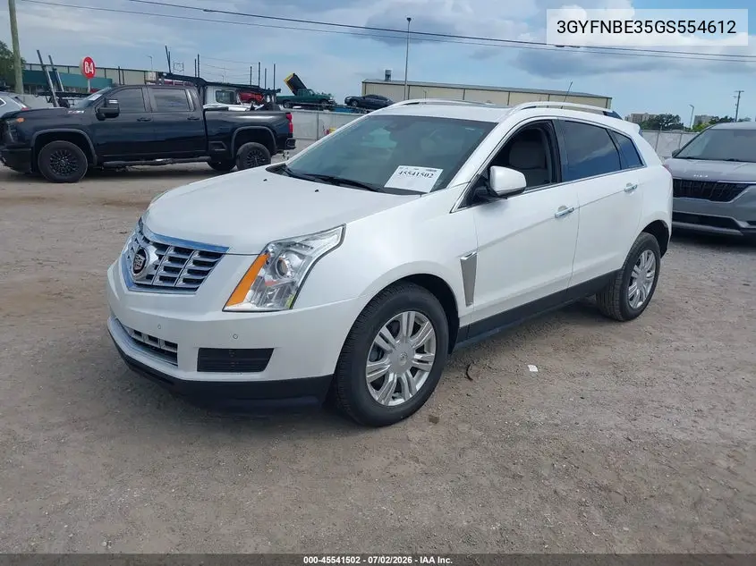 2016 Cadillac Srx Luxury Collection VIN: 3GYFNBE35GS554612 Lot: 45541502