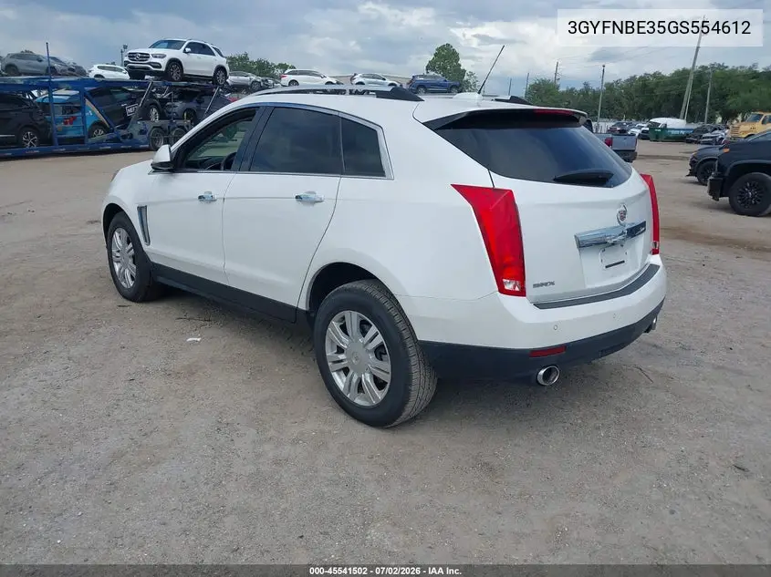 2016 Cadillac Srx Luxury Collection VIN: 3GYFNBE35GS554612 Lot: 45541502