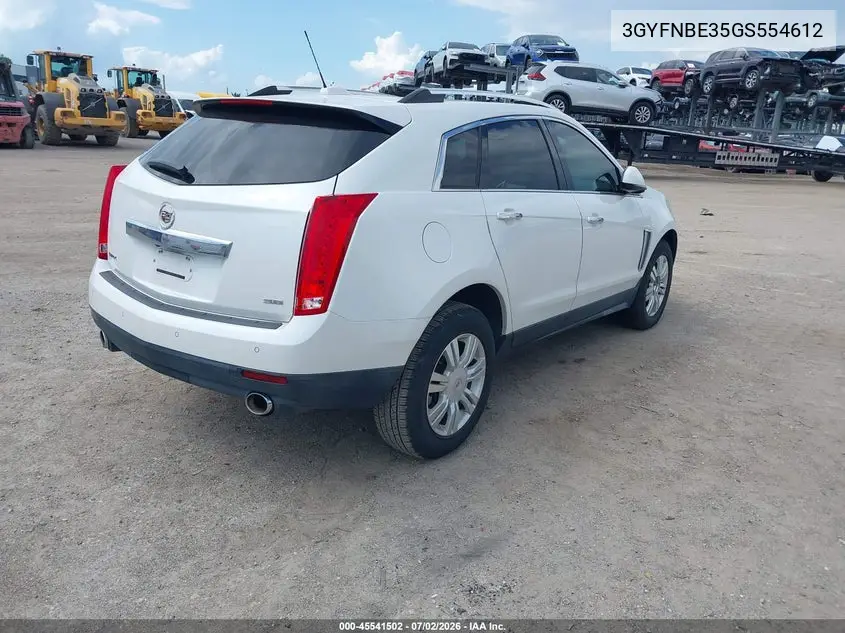 2016 Cadillac Srx Luxury Collection VIN: 3GYFNBE35GS554612 Lot: 45541502