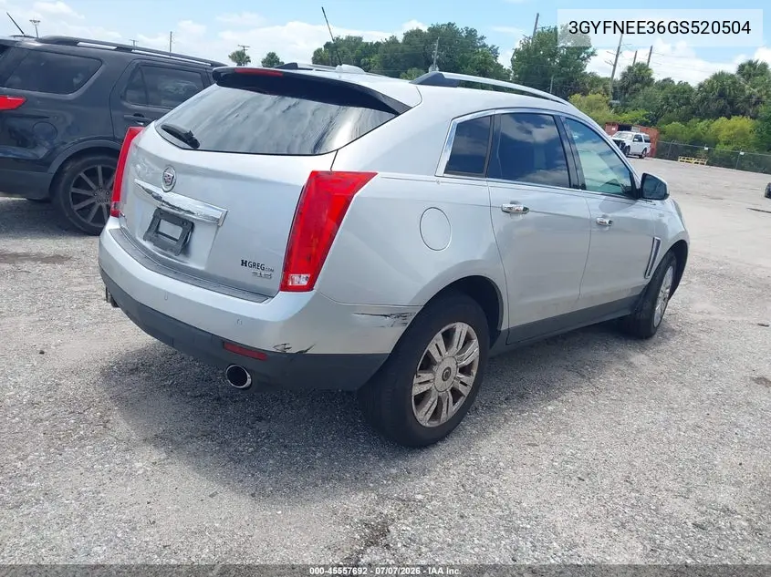 2016 Cadillac Srx Luxury Collection VIN: 3GYFNEE36GS520504 Lot: 45557692