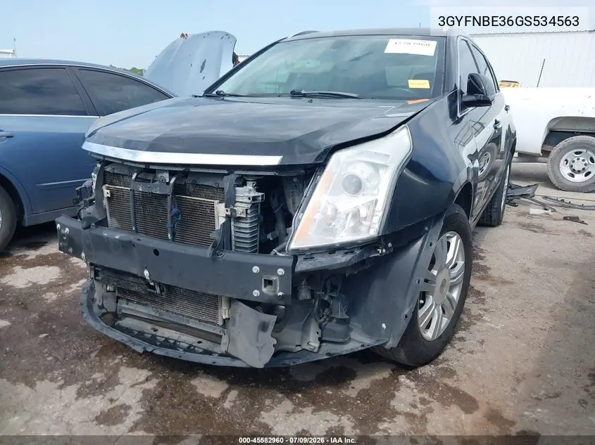 2016 Cadillac Srx Luxury Collection VIN: 3GYFNBE36GS534563 Lot: 45582960