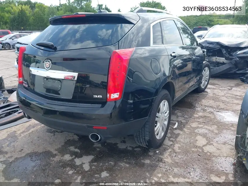 2016 Cadillac Srx Luxury Collection VIN: 3GYFNBE36GS534563 Lot: 45582960