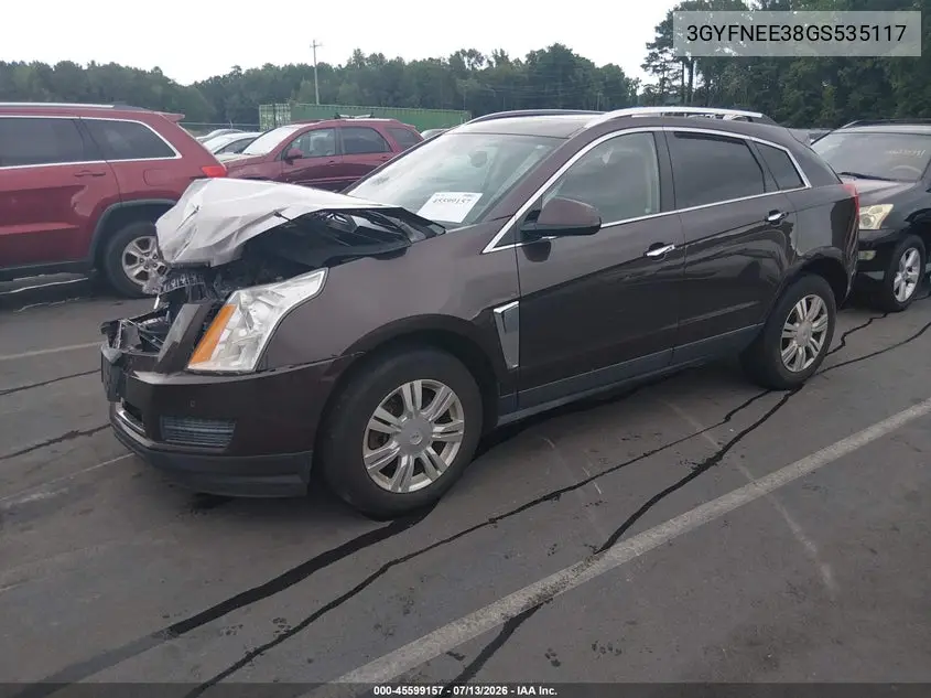 2016 Cadillac Srx Luxury Collection VIN: 3GYFNEE38GS535117 Lot: 45599157