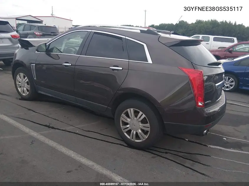 2016 Cadillac Srx Luxury Collection VIN: 3GYFNEE38GS535117 Lot: 45599157