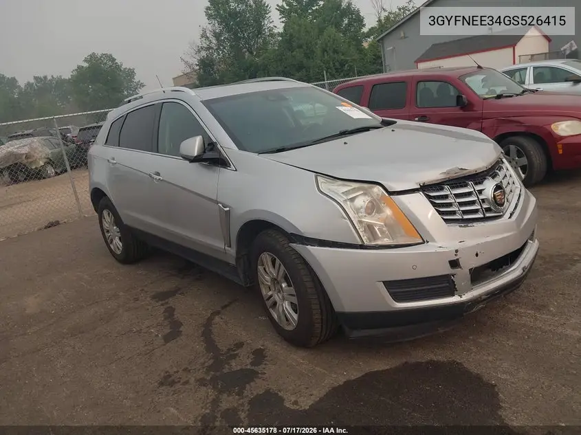 2016 Cadillac Srx Luxury Collection VIN: 3GYFNEE34GS526415 Lot: 45635178