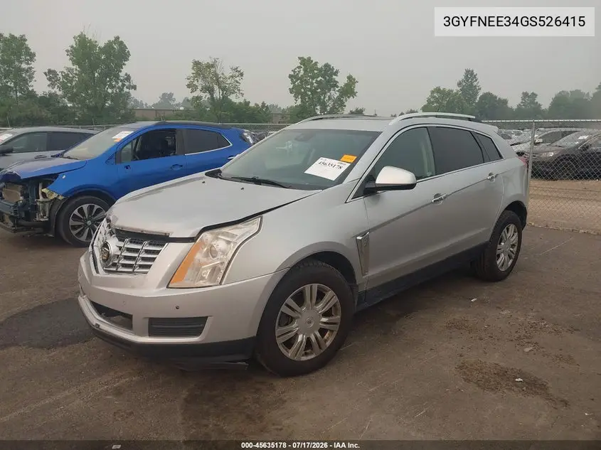 2016 Cadillac Srx Luxury Collection VIN: 3GYFNEE34GS526415 Lot: 45635178