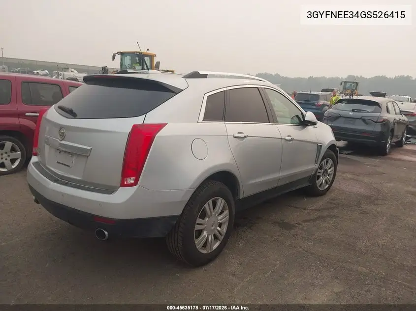 2016 Cadillac Srx Luxury Collection VIN: 3GYFNEE34GS526415 Lot: 45635178