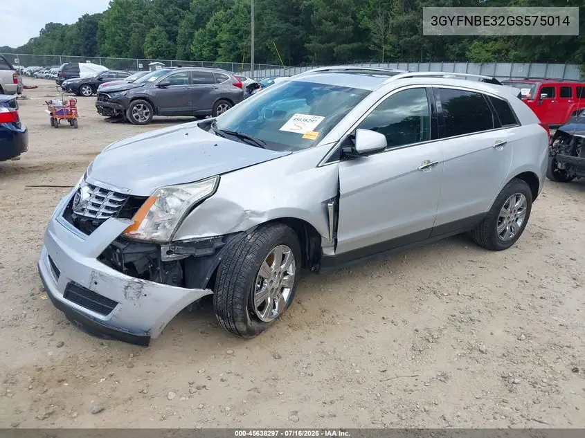 2016 Cadillac Srx Luxury Collection VIN: 3GYFNBE32GS575014 Lot: 45638297