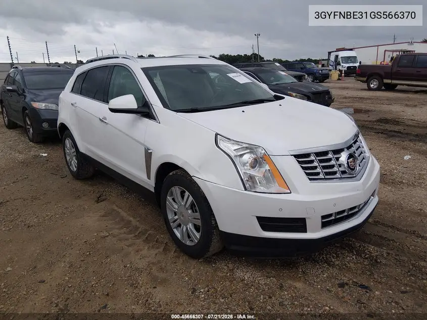 2016 Cadillac Srx Luxury Collection VIN: 3GYFNBE31GS566370 Lot: 45666307