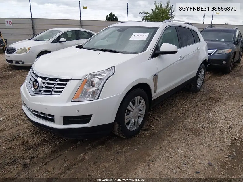 2016 Cadillac Srx Luxury Collection VIN: 3GYFNBE31GS566370 Lot: 45666307