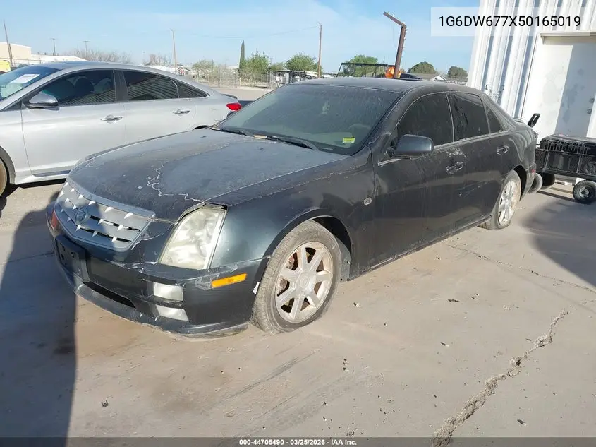 2005 Cadillac Sts V6 VIN: 1G6DW677X50165019 Lot: 44705490
