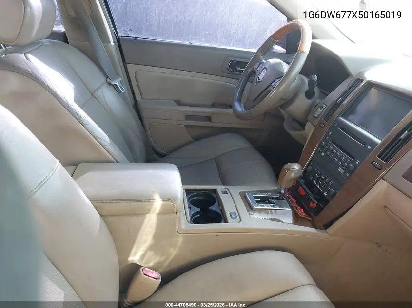 2005 Cadillac Sts V6 VIN: 1G6DW677X50165019 Lot: 44705490
