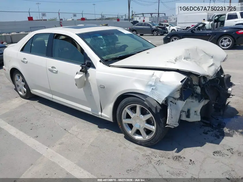 2005 Cadillac Sts VIN: 1G6DC67A750231725 Lot: 45136970