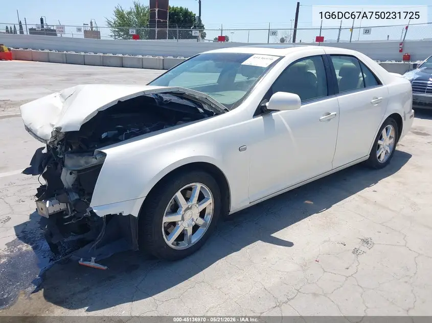2005 Cadillac Sts VIN: 1G6DC67A750231725 Lot: 45136970