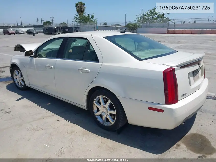 2005 Cadillac Sts VIN: 1G6DC67A750231725 Lot: 45136970