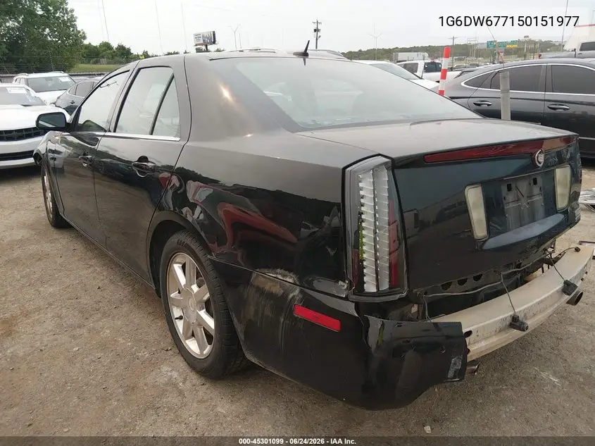 2005 Cadillac Sts V6 VIN: 1G6DW677150151977 Lot: 45301099