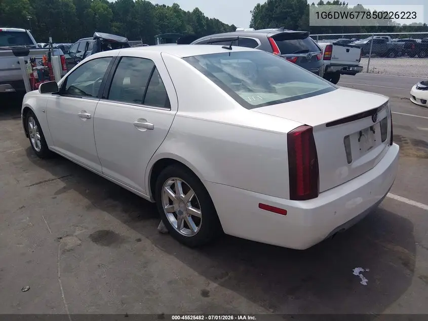 2005 Cadillac Sts V6 VIN: 1G6DW677850226223 Lot: 45525482