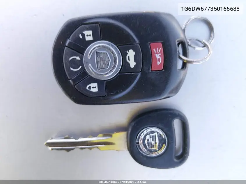 2005 Cadillac Sts V6 VIN: 1G6DW677350166688 Lot: 45614062