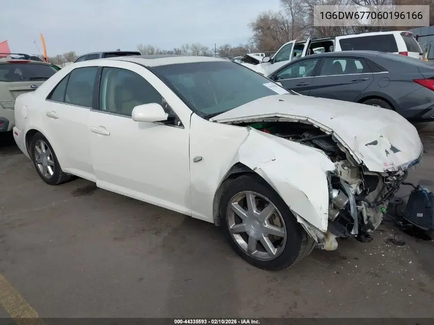 2006 Cadillac Sts V6 VIN: 1G6DW677060196166 Lot: 44335593