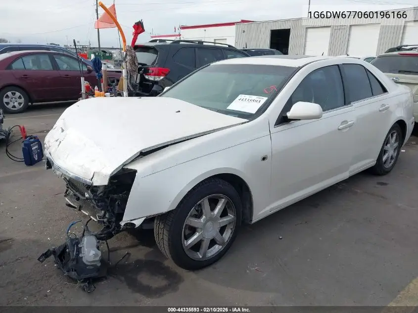 2006 Cadillac Sts V6 VIN: 1G6DW677060196166 Lot: 44335593