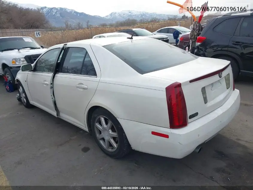 2006 Cadillac Sts V6 VIN: 1G6DW677060196166 Lot: 44335593