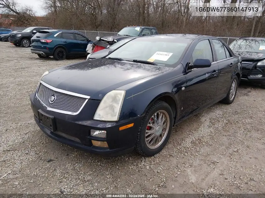 2006 Cadillac Sts V6 VIN: 1G6DW677860147913 Lot: 44442383