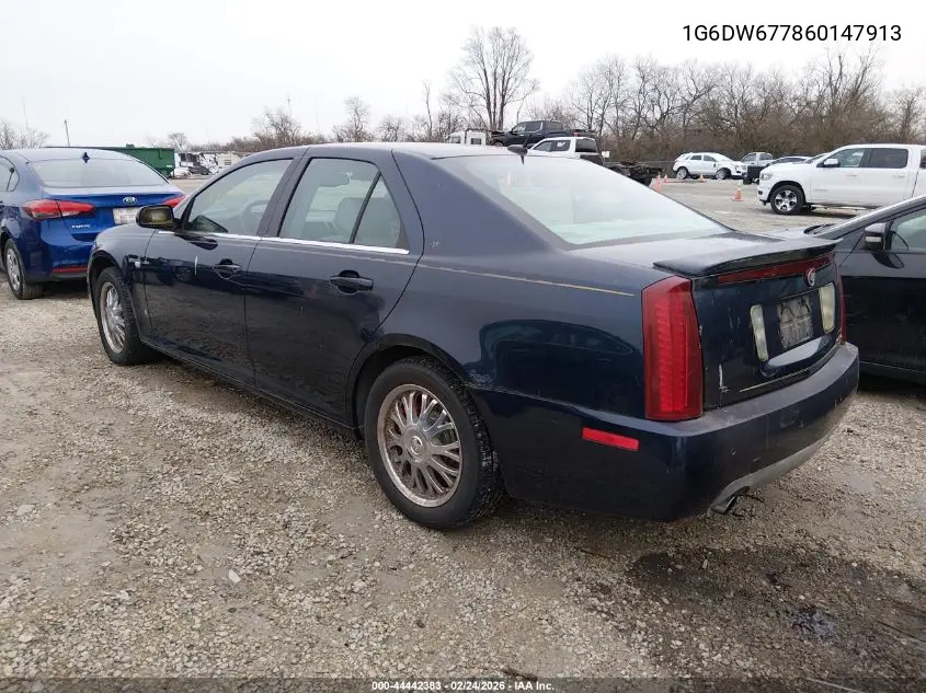2006 Cadillac Sts V6 VIN: 1G6DW677860147913 Lot: 44442383
