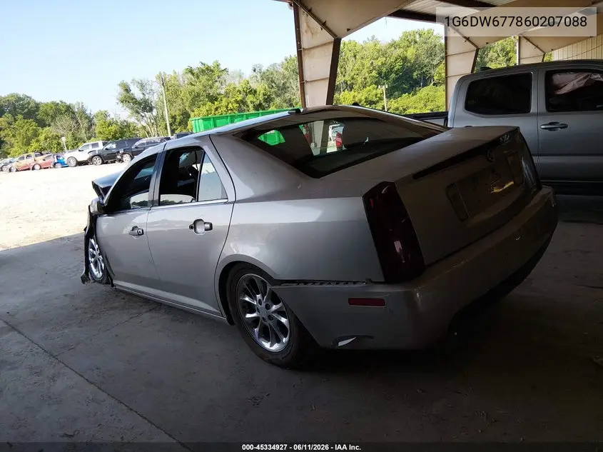 2006 Cadillac Sts V6 VIN: 1G6DW677860207088 Lot: 45334927