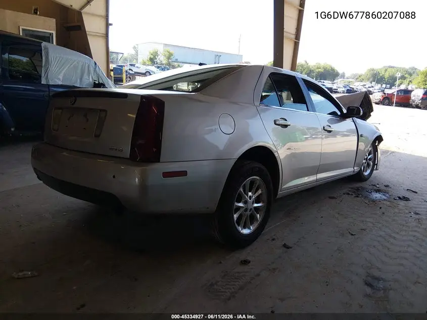 2006 Cadillac Sts V6 VIN: 1G6DW677860207088 Lot: 45334927