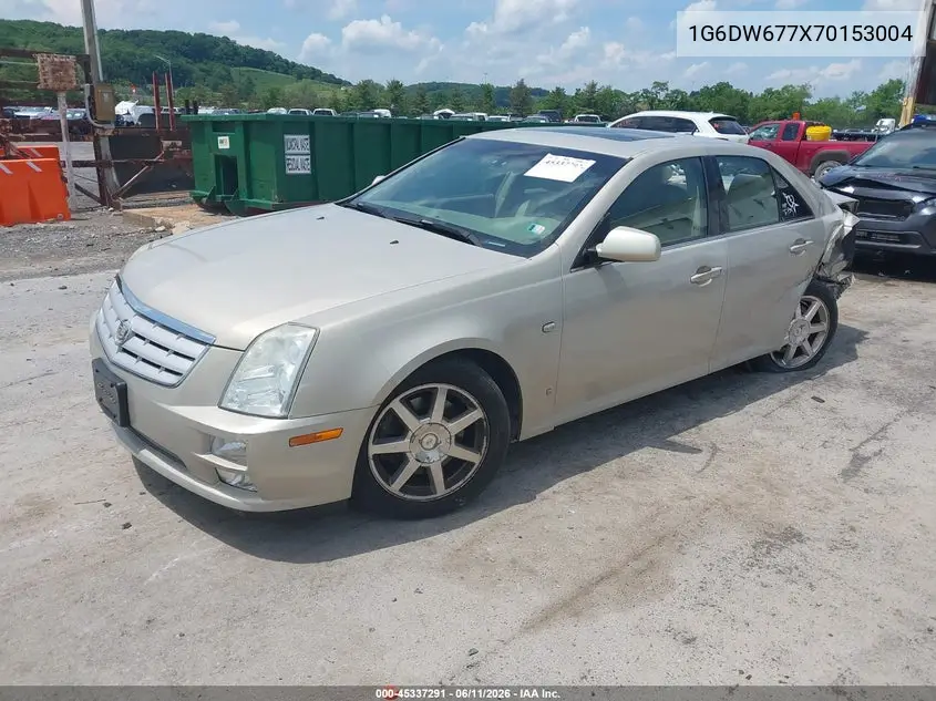 2007 Cadillac Sts V6 VIN: 1G6DW677X70153004 Lot: 45337291