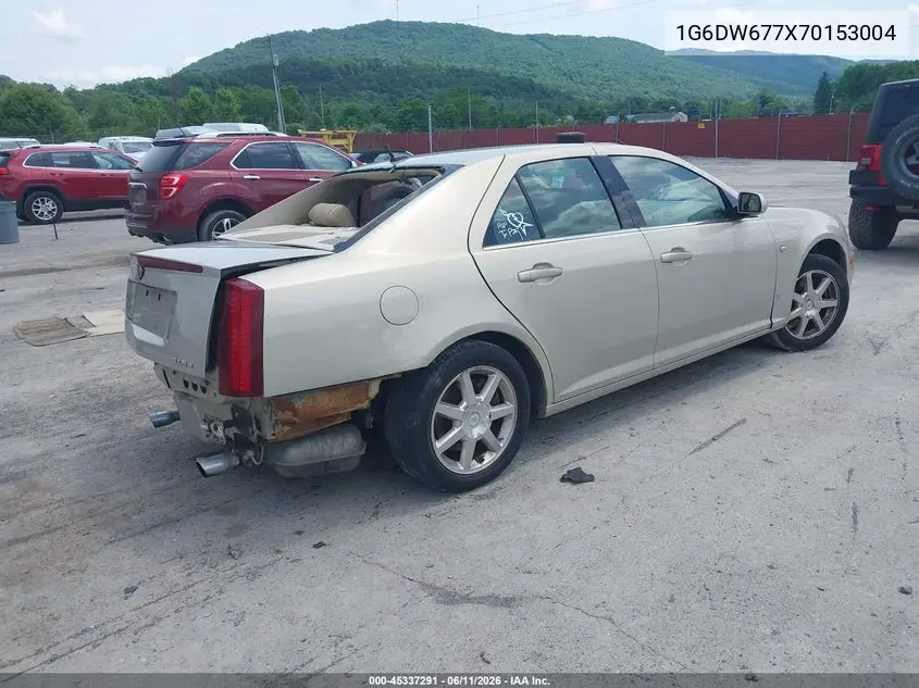 2007 Cadillac Sts V6 VIN: 1G6DW677X70153004 Lot: 45337291