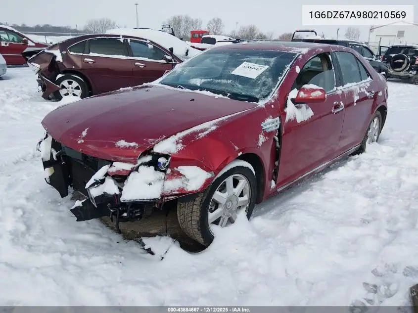 2008 Cadillac Sts V8 VIN: 1G6DZ67A980210569 Lot: 43884667