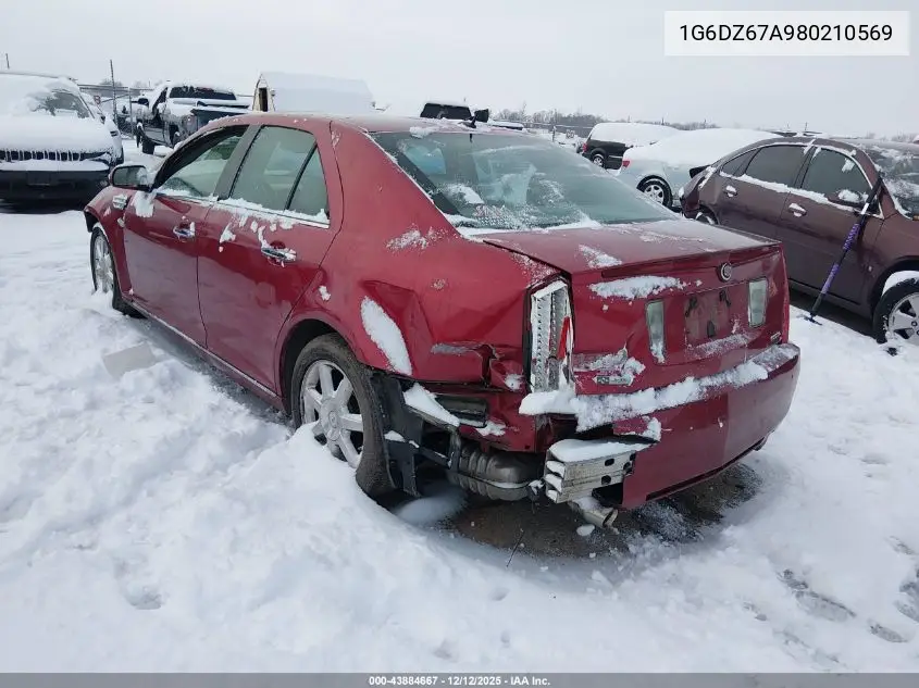 2008 Cadillac Sts V8 VIN: 1G6DZ67A980210569 Lot: 43884667