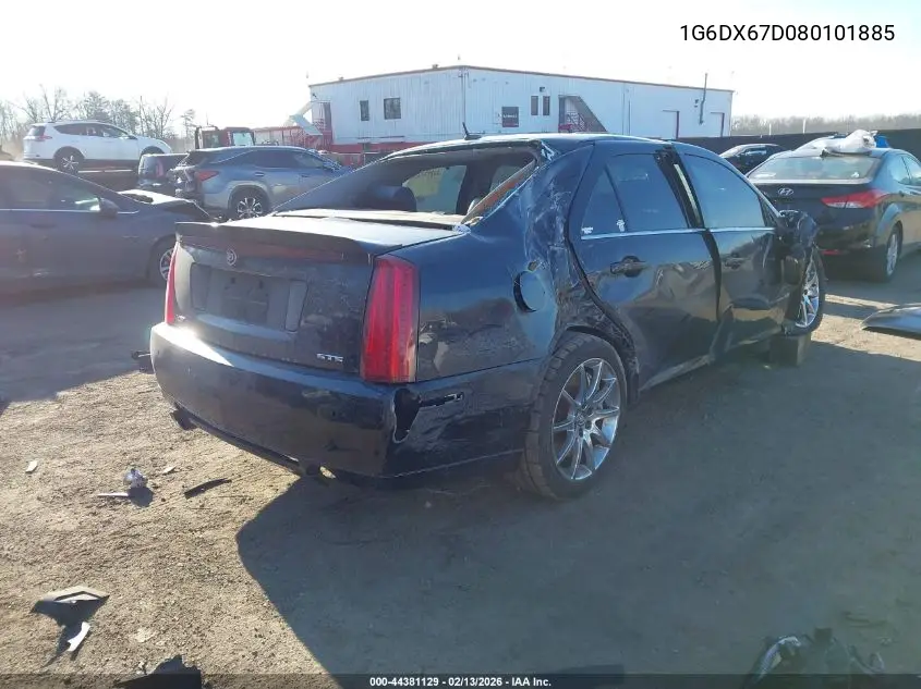 2008 Cadillac Sts-V VIN: 1G6DX67D080101885 Lot: 44381129