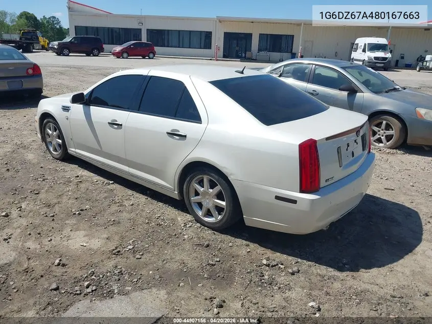 2008 Cadillac Sts V8 VIN: 1G6DZ67A480167663 Lot: 44907156