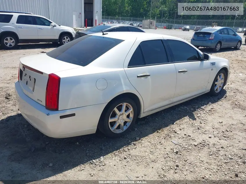 2008 Cadillac Sts V8 VIN: 1G6DZ67A480167663 Lot: 44907156