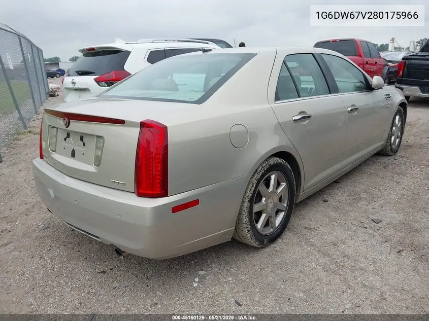 2008 Cadillac Sts V6 VIN: 1G6DW67V280175966 Lot: 45160129