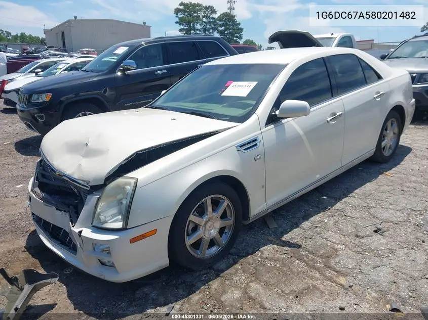 2008 Cadillac Sts V8 VIN: 1G6DC67A580201482 Lot: 45301331