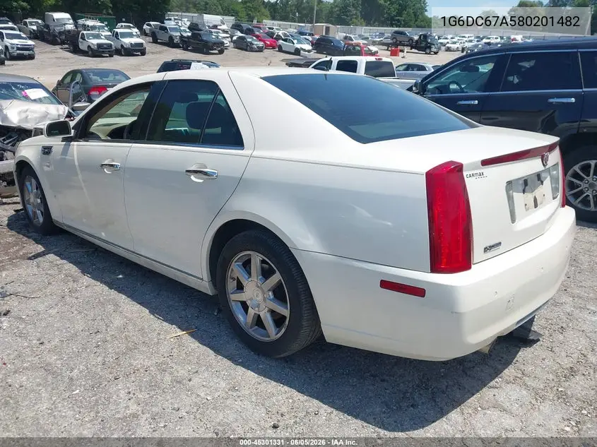 2008 Cadillac Sts V8 VIN: 1G6DC67A580201482 Lot: 45301331