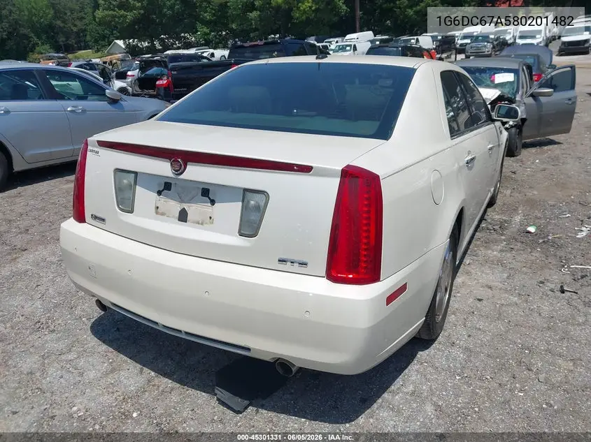 2008 Cadillac Sts V8 VIN: 1G6DC67A580201482 Lot: 45301331