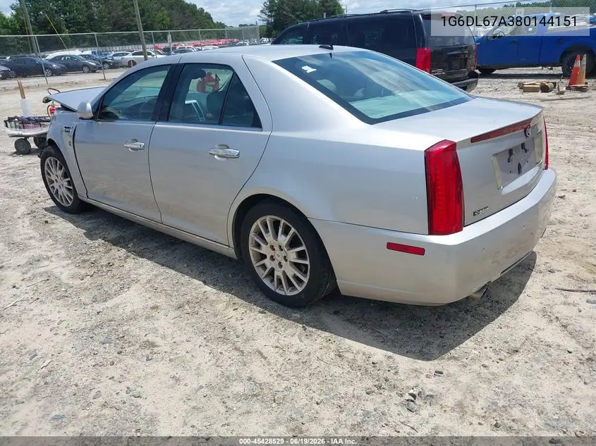 2008 Cadillac Sts Awd W/1Sg VIN: 1G6DL67A380144151 Lot: 45428529