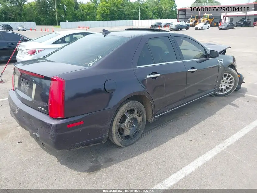 2009 Cadillac Sts Awd W/1Sb VIN: 1G6DD67V290104418 Lot: 45435157