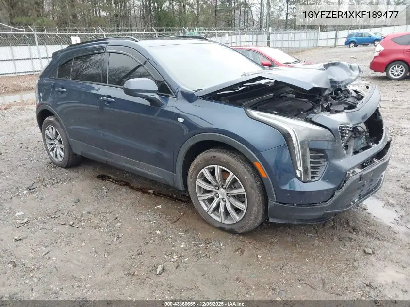 1GYFZER4XKF189477 2019 Cadillac Xt4 Sport
