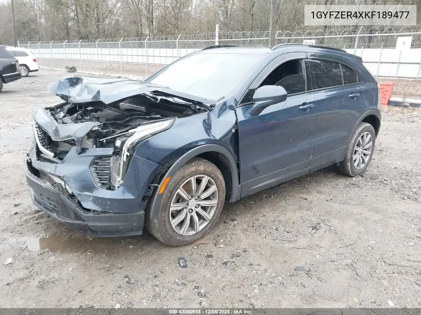 1GYFZER4XKF189477 2019 Cadillac Xt4 Sport