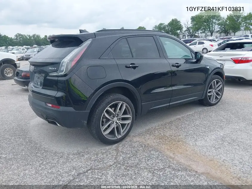 2019 Cadillac Xt4 Sport VIN: 1GYFZER41KF103831 Lot: 45107846