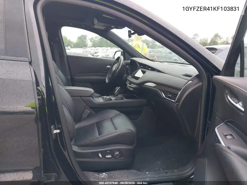 2019 Cadillac Xt4 Sport VIN: 1GYFZER41KF103831 Lot: 45107846